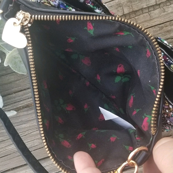 Betsey Johnson Jeweled Crossbody/Clutch - Picture 8 of 10